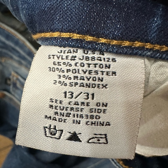 Judy Blue Dark Wash Straight Leg Jeans Size 13/31 - Picture 6 of 6